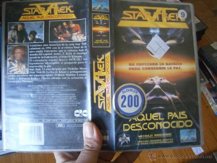 Cine: STAR TREK..AQUEL PAIS DESCONOCIDO-VHS(COMPRA MINIMA 10&euro; EURO--)