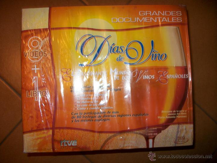 Cine: VHS - DIAS DE VINO - GRANDES DOCUMENTALES - 8 VHS CON LIBRO  - PRECINTADO