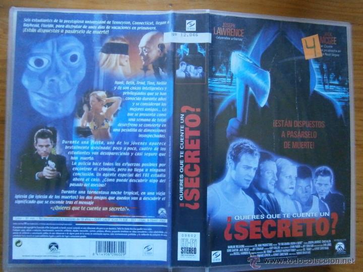 Kino: &iquest;QUIERES QUE TE CUENTE UN SECRETO?-VHS(COMPRA MINIMA 6 EUROS)