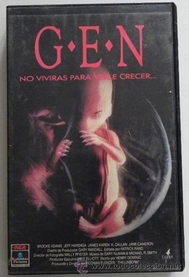 Cine: G.E.N NO VIVIR&Aacute;S PARA VERLE CRECER - PEL&Iacute;CULA TERROR FLENDER - EMBARAZADA DEMASIADO HORRIBLE GEN VHS