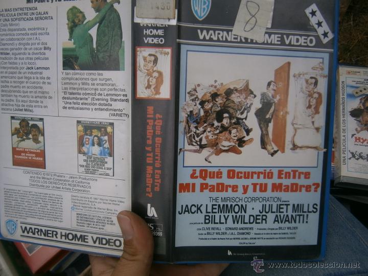 Kino: QUE OCURRIO ENTRE MI PADRE Y TU MADRE?-VHS