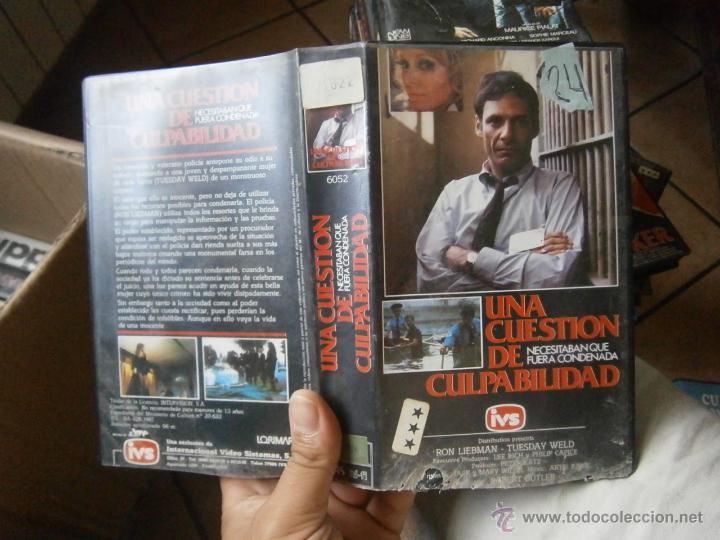 Cine: UNA CUESTION DE CULPABILIDAD-VHS