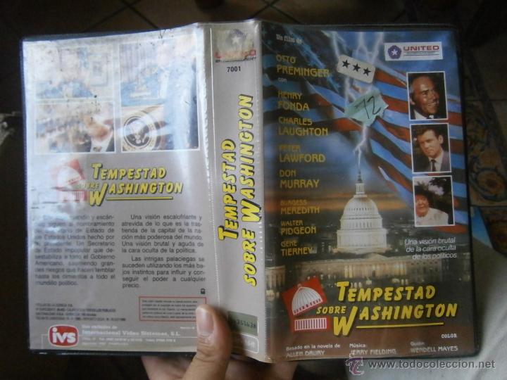 Cine: TEMPESTAD SOBRE WASHINGTON-VHS