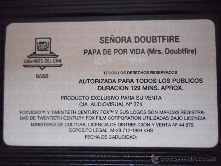 Cine: SE&Ntilde;ORA DOUBTFIRE . CHRIS COLUMBUS - Foto 4