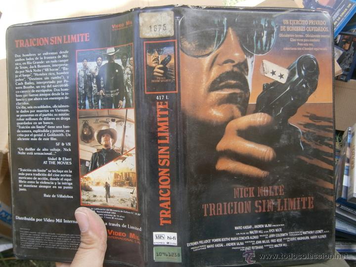 Cinema: TRAICION SIN LIMITE-VHS