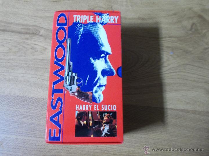 Cine: TRIPLE Harry HARRY EL SUCIO. HARRY EL EJECUTOR. HARRY EL FUERTE EASTWOOD.VHS TRES CINTAS