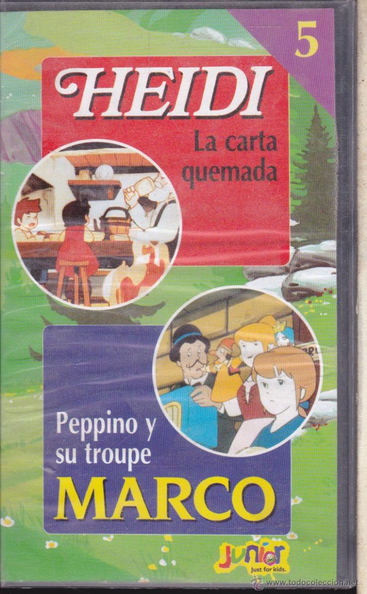 Cine: &middot; HEIDI LA CARTA QUEMADA &middot;&middot;&middot;&middot; MARCO PEPPINO Y SU TROUPE N&ordm; 5 VHS .