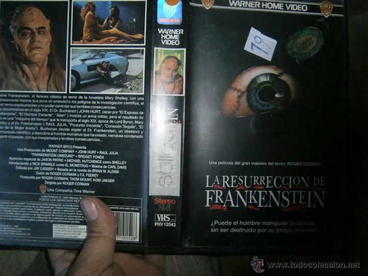 Cine: LA RESURRECCION DE FRANKENSTEIN-VHS caja grande