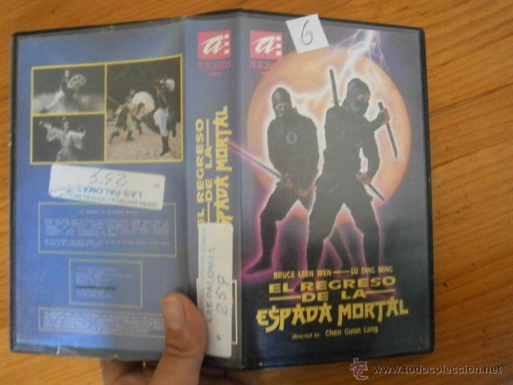 Kino: EL REGRESO DE LA ESPADA MORTAL-VHS(COMPRA MINIMA 10 EURO--)