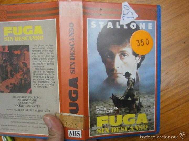 Cine: FUGA SIN DESCANSO-VHS - Foto 1