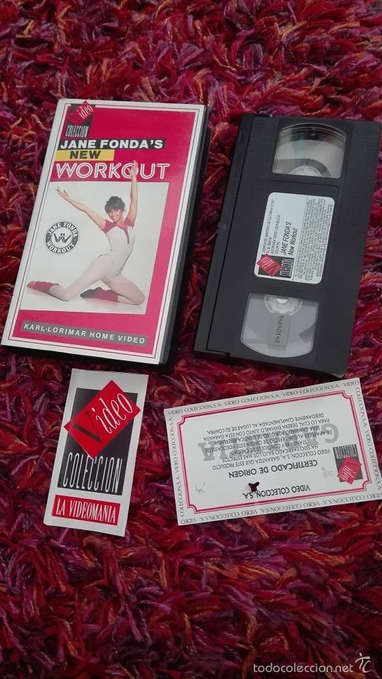 Cine: VHS JANE FONDA`S NEW WORKOUT AEROBIC VERSION ESPA&Ntilde;OLA RAREZA