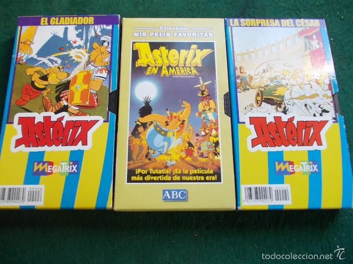 Cine: lote 3 VHS Asterix - Foto 1