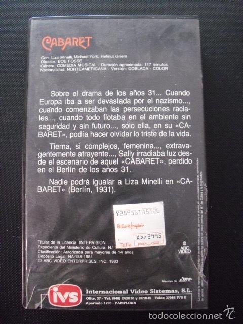 Cine: CABARET. LIZA MINELLI. VHS. - Foto 2