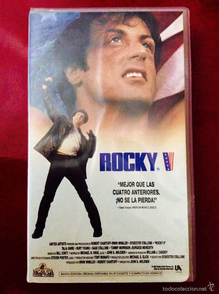 Rocky V Vhs 5Âª Parte Rocky 5 Sylvester Stallone Sold Through Direct Sale 57978975