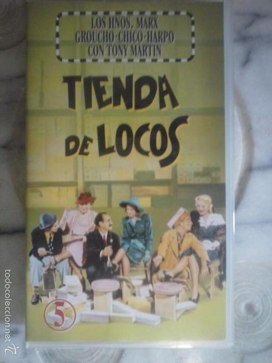 Cinema: LOS HNOS. MARX - TIENDA DE LOCOS - VHS .