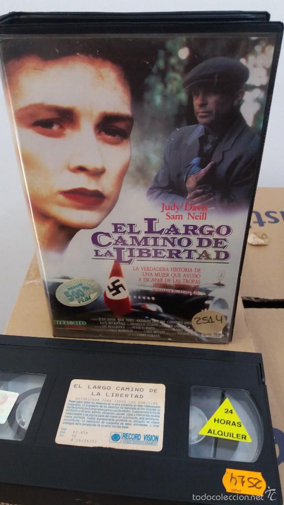 Cine: EL LARGO CAMINO DE LA LIBERTAD- VHS- SAM NEILL- nazis