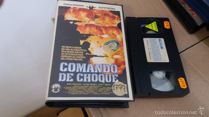 Cine: COMANDO DE CHOQUE- VHS- 1988 -Shocktroop JOHN CHRISTIAN- OLIVER DANIELS- Unica en Tc - Descatalogada