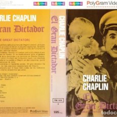 Cine: VHS - EL GRAN DICTADOR - CHARLES CHAPLIN - 1º EDICION