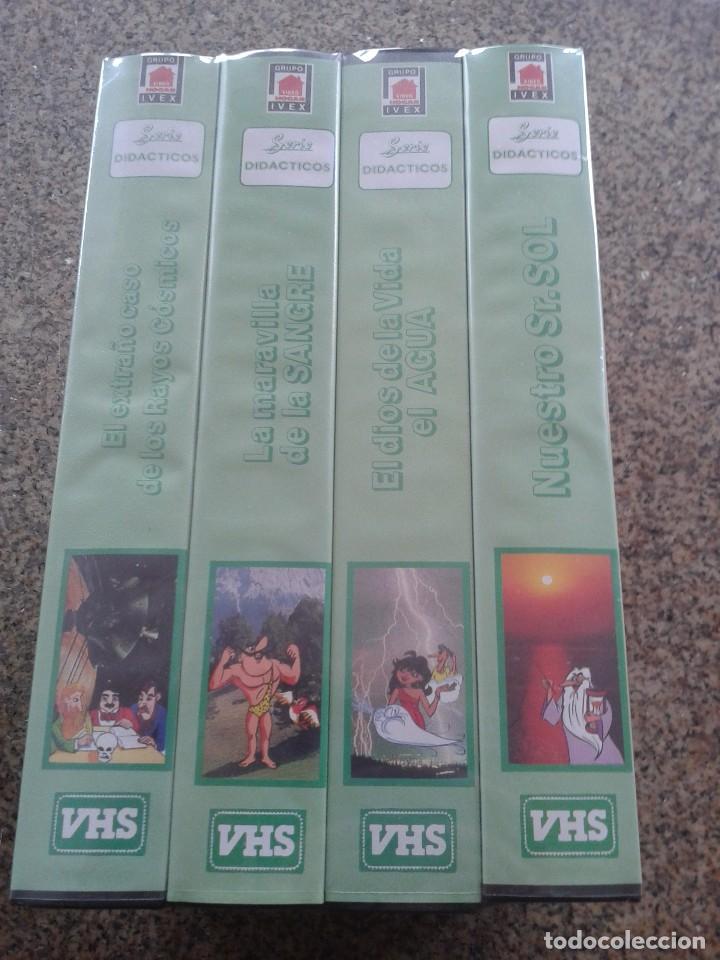 Cinema: VHS -- SERIE DIDACTICOS -- 4 CINTAS - ANIMACION -- IVEX FILMS -- NUEVOS, PRECINTADOS --