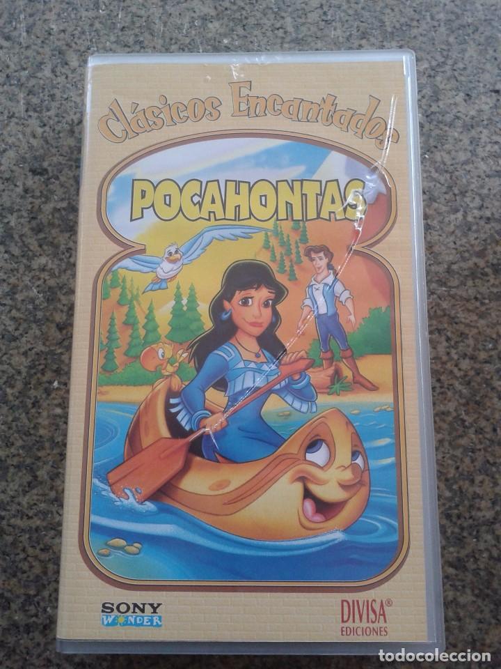 Cine: VHS -- POCAHONTAS -- CLASICOS ENCANTADOS -- SONY --