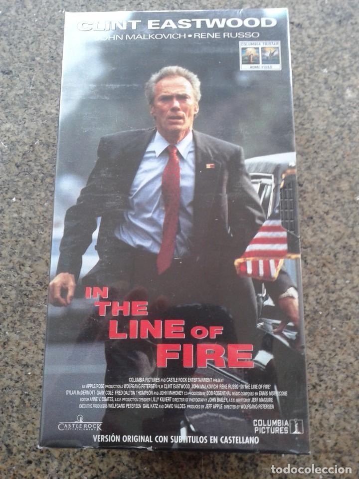 Cinema: VHS -- IN THE LINE OF FIRE ( EN LA LINEA DE FUEGO ) -- VERSION ORIGINAL SUBTITULADA -- PRECINTADA --