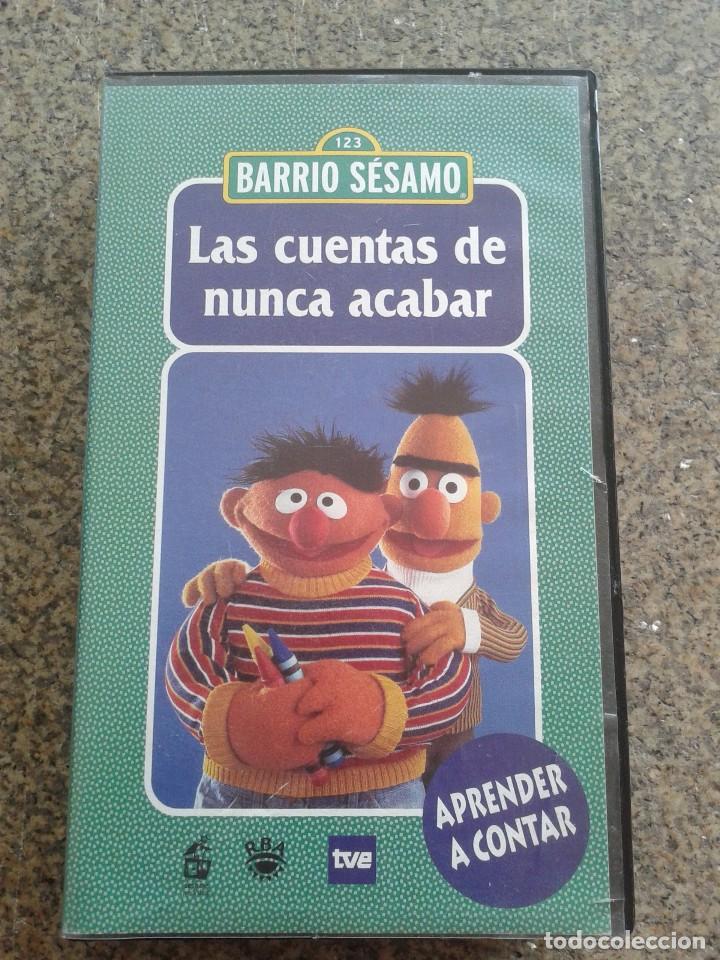 Cine: VHS -- BARRIO SESAMO - N&ordm; 1 -- LAS CUENTAS DE NUNCA ACABAR --