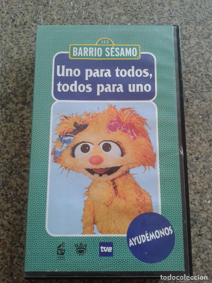 Cine: VHS -- BARRIO SESAMO - N&ordm; 5 -- UNO PARA TODOS, TODOS PARA UNO --