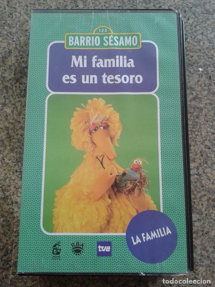 Cine: VHS -- BARRIO SESAMO - N&ordm; 13 -- MI FAMILIA ES UN TESORO --