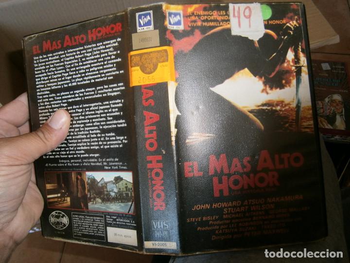 Kino: EL MAS ALTO HONOR-VHS(COMPRA MINIMA 10 EURO--)