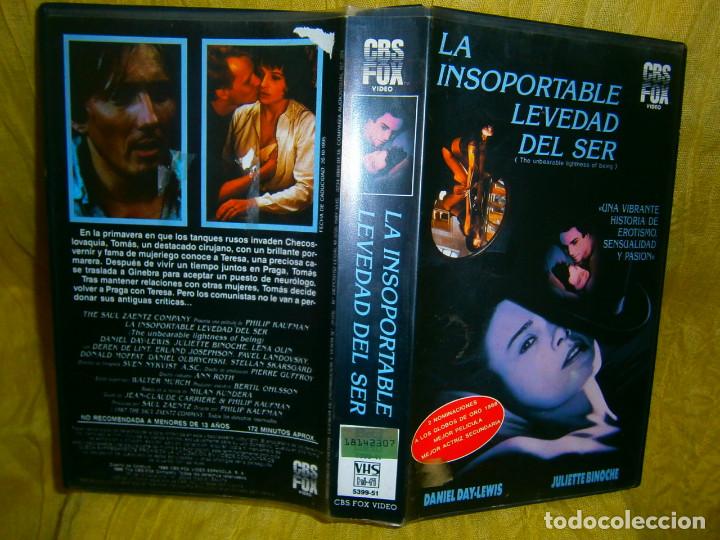 Cine: ((PELICULA-VHS))-LA INSOPORTABLE LEVEDADDE SER