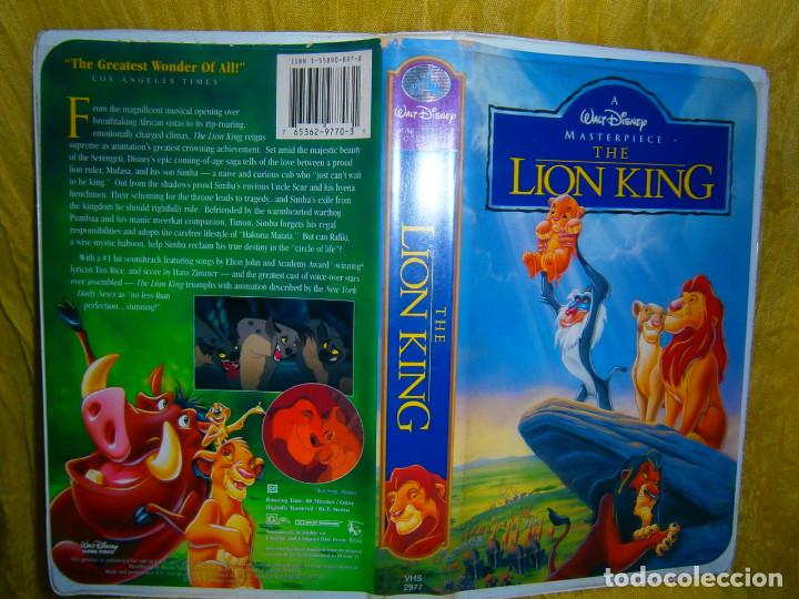 Cine: ((VERSION ..INGLES))((PELICULA-VHS))-THE LION KING