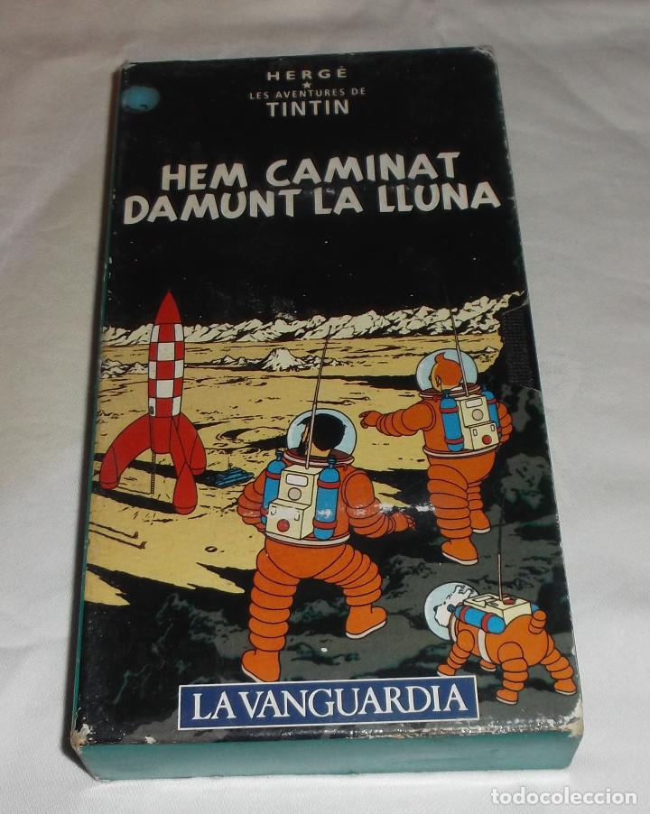 Cine: vhs Hem caminat damunt la lluna - aventuras de tintin en catalan