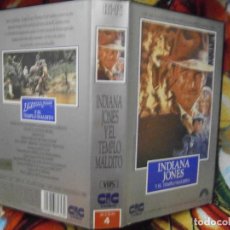 Cine: ((PELICULA-VHS))-INDIANA JONES ..Y EL TEMPLO MALDITO. Lote 92365827