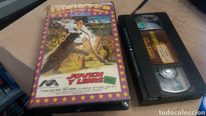Cine: Joven y libre (young and free) - 1979- vhs- western de aventuras- rareza unica