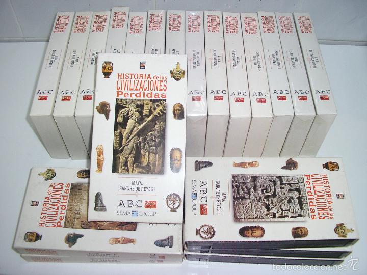 Cine: HISTORIA DE LAS CIVILIZACIONES PERDIDAS ABC 17 PELICULAS VHS - BUEN ESTADO