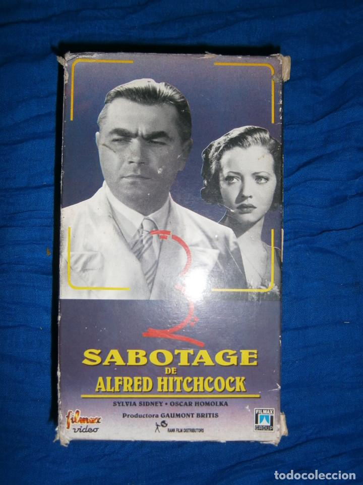 Cine: ((PELICULA-VHS))-SABOTAGE DE ALFRED HITCHCOCK