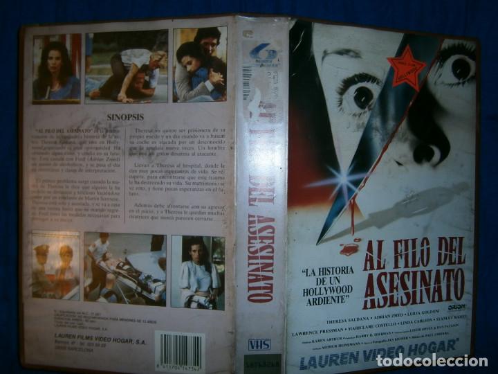 Cine: ((PELICULA-VHS))-AL FILO DEL ASESESINATO
