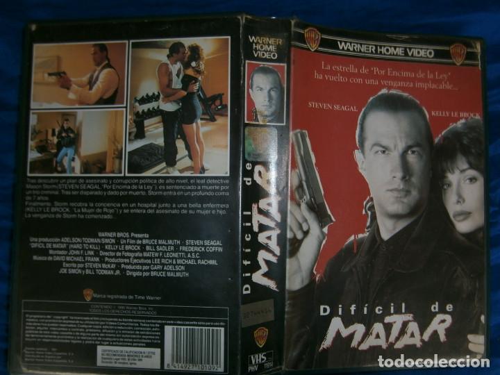 Cine: ((PELICULA-VHS))-DIFICIL DE MATAR
