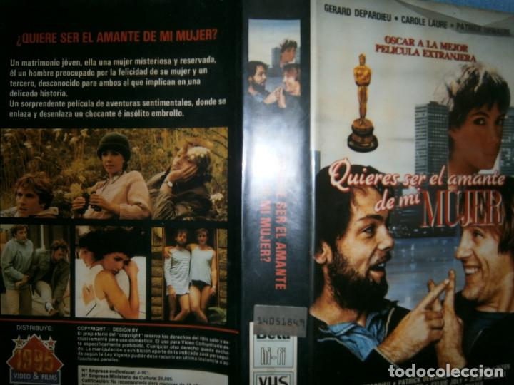 Cinema: ((PELICULA-VHS))-QUIERES SER EL AMANTE DE MI MUJER