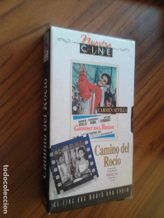 Cine: CAMINO DEL ROCIO.  VHS. BUEN ESTADO SIN TESTAR. FUNDA DE CART&Oacute;N. CAJA ALGO TOCADA. RARA