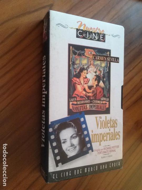 Cinema: VIOLETAS IMPERIALES. VHS. BUEN ESTADO SIN TESTAR. FUNDA DE CART&Oacute;N. RARA