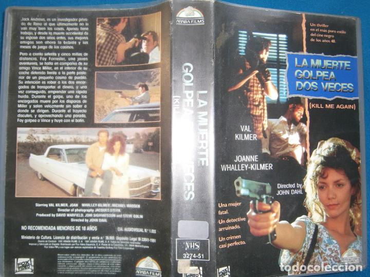 Cinema: ((PELICULA -VHS))-LA MUERTE GOLPEA DOS VECES