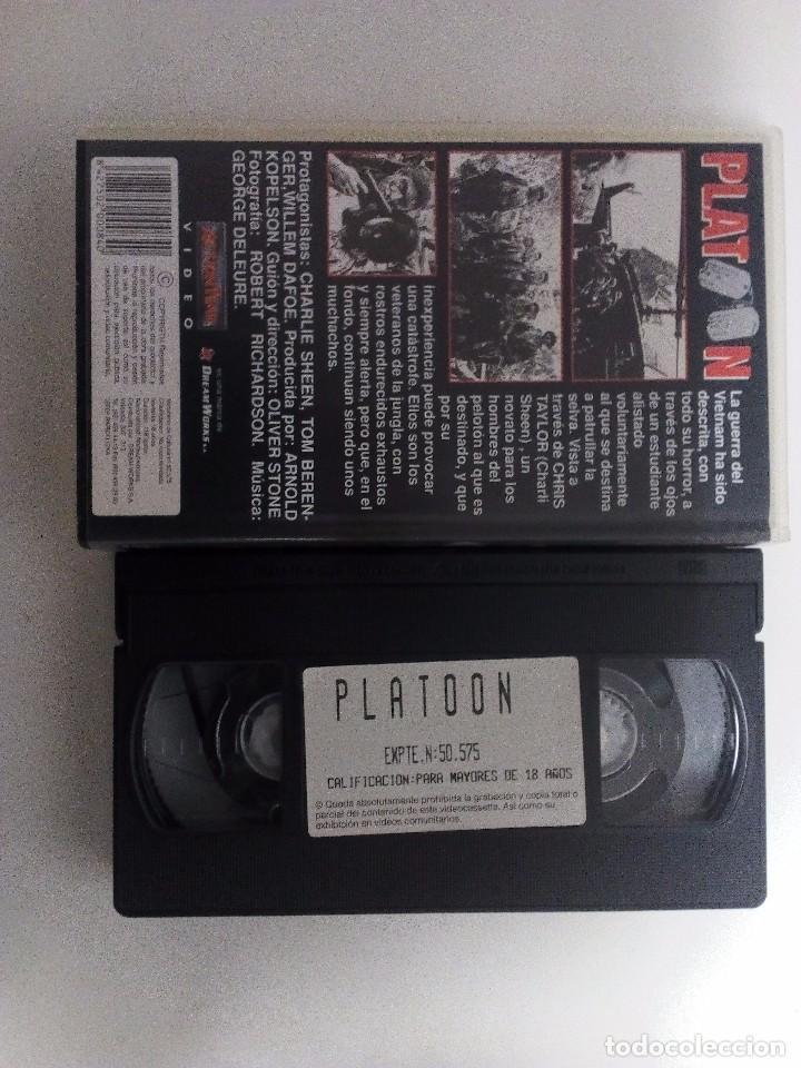 Cine: PLATOON      VHS ORIGINAL - Foto 2