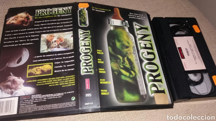 Cine: Progeny- vhs- los creadores de re-animator- scifi