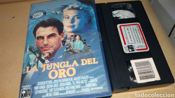 Cine: La jungla del oro- vhs- mark harmon- deborah unger- descatalogada- aventuras