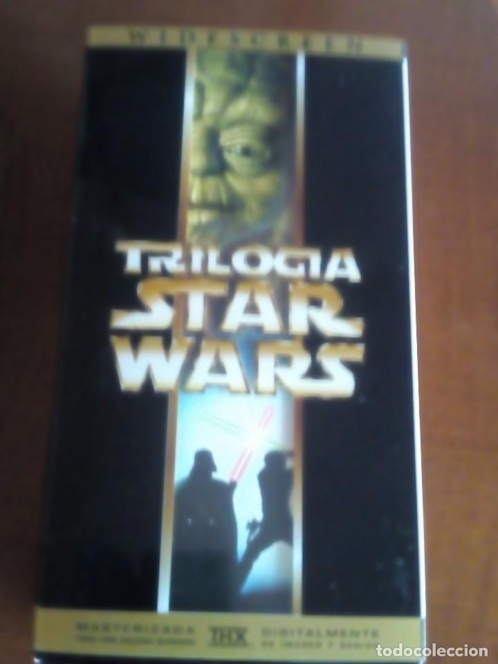 Cine: PELICULAS VHS. TRILOGIA STAR WARS, CON SU ESTUCHE ORIGINAL. REMASTERIZADA  A&Ntilde;O 2000