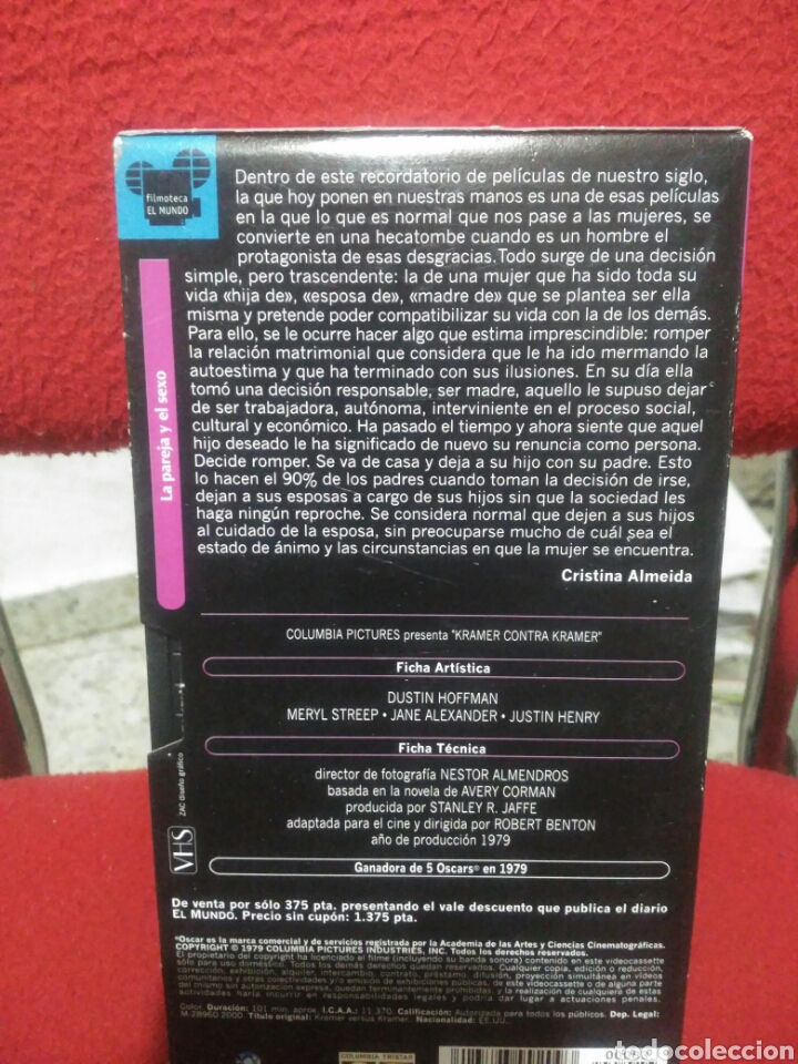 Cine: Pelicula VHS, Kramer contra Kramer - Foto 2