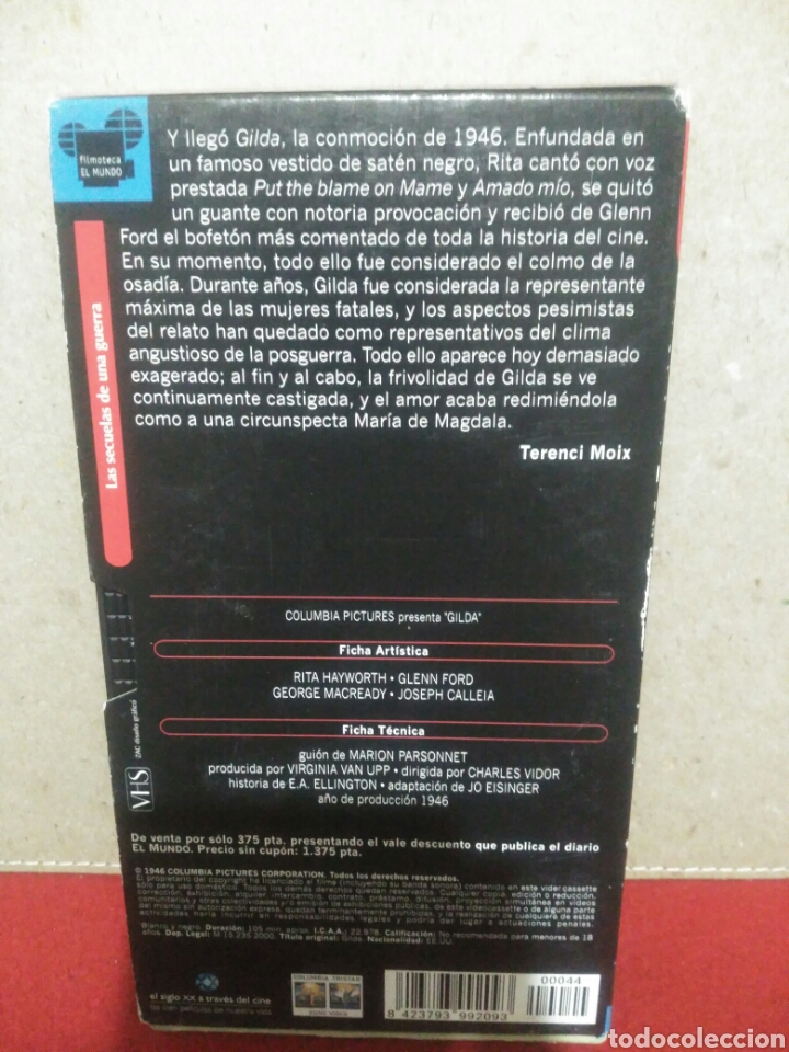 Cine: Pel&iacute;cula VHS, Gilda - Foto 2