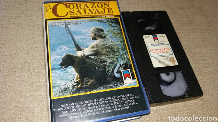 Cine: El corazon salvaje- vhs- gray hofmer- aventuras