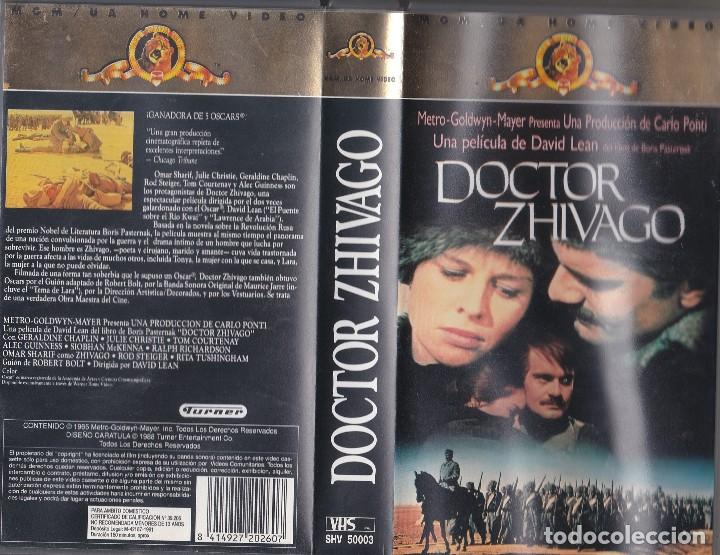 Cine: v&iacute;deo vhs DOCTOR ZHIVAGO. METRO.